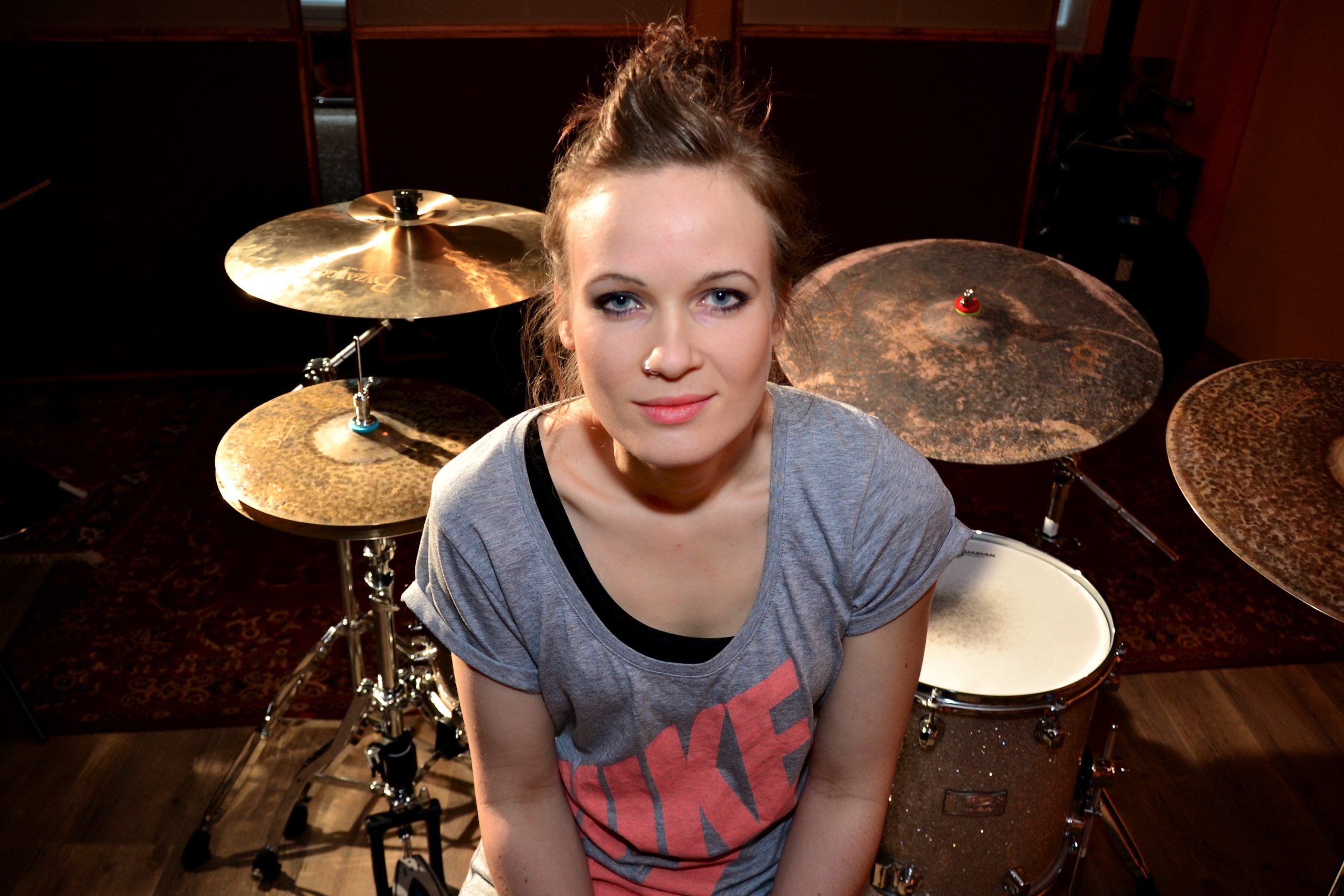 Anika Nilles on drums.