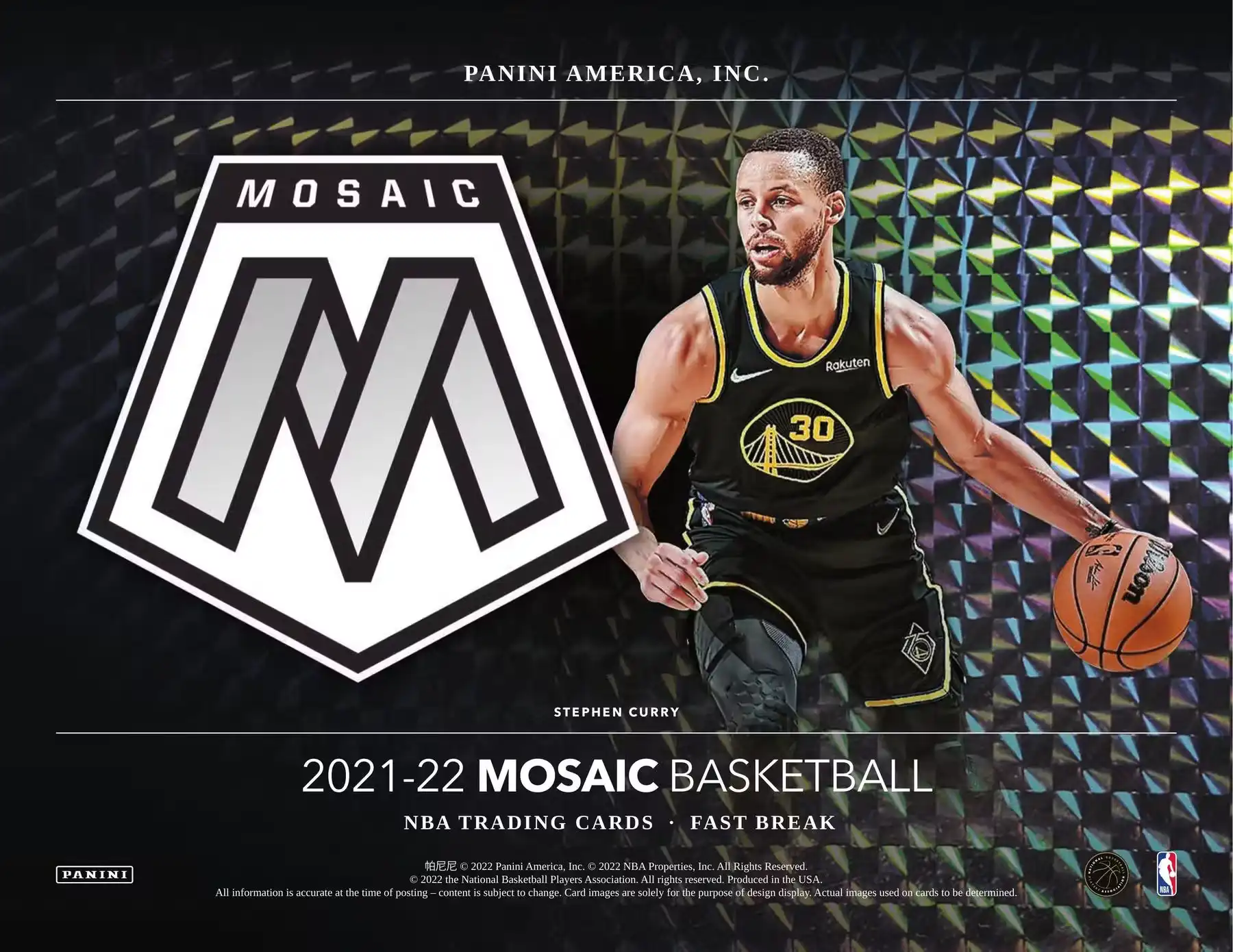 2021/22 Panini Mosaic Fast Break BK