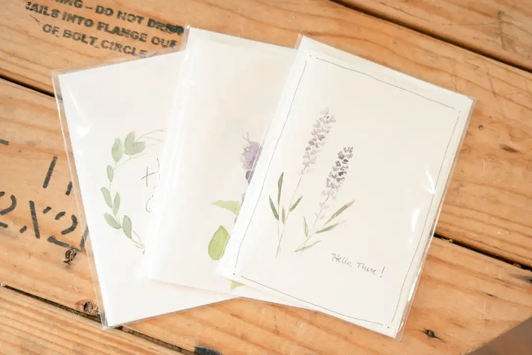 Greeting Card Hand Painted Watercolor